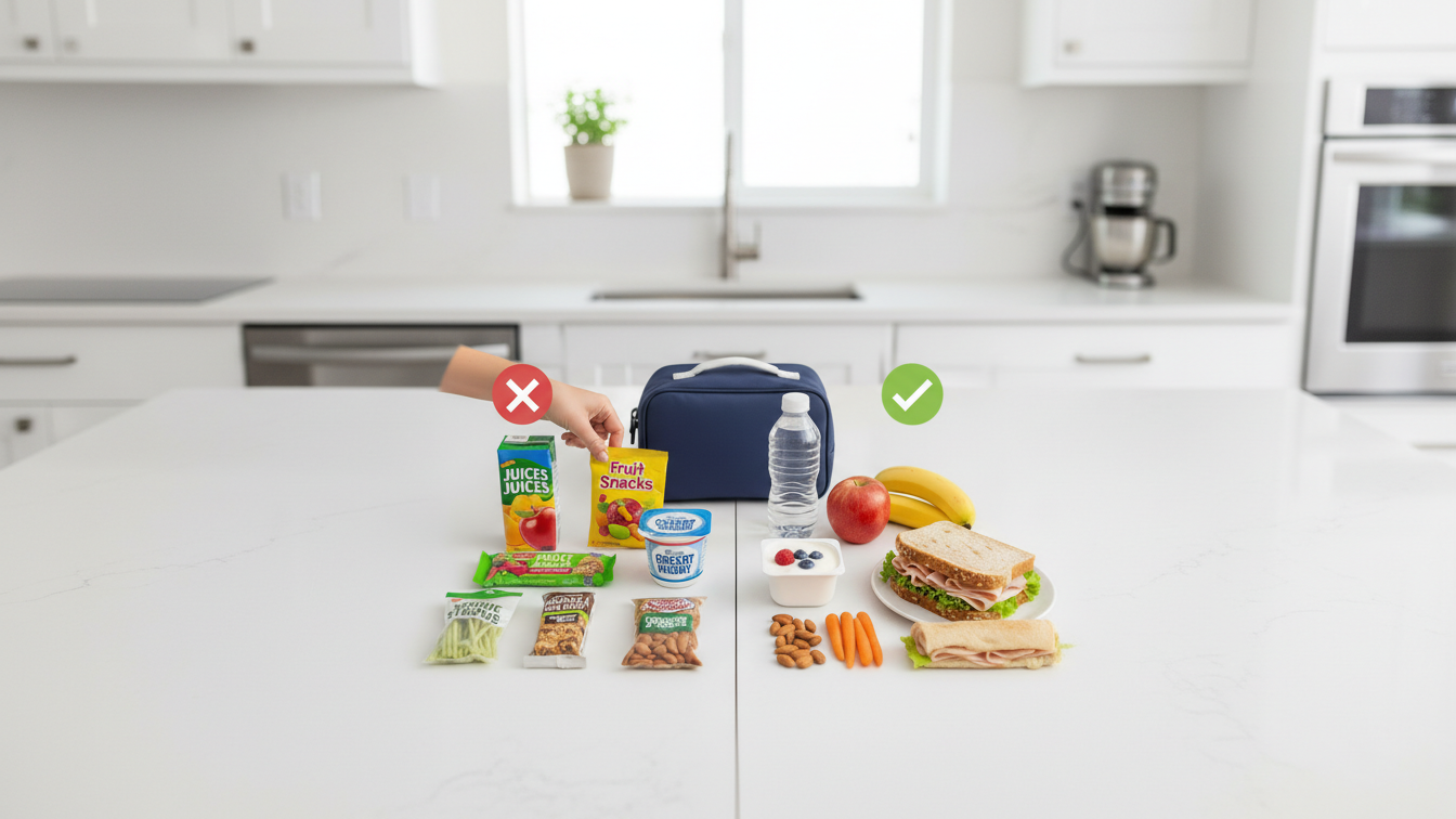 Errores comunes al elegir productos “saludables” para la lonchera de los niños y adolescentes