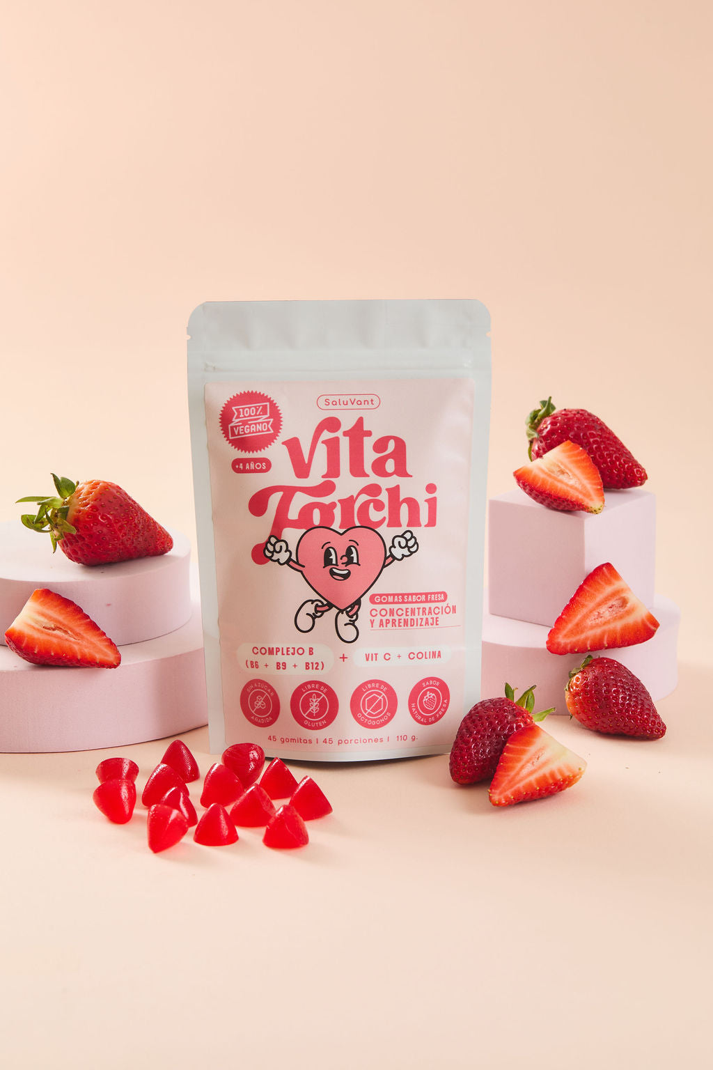VitaForchi - Concentración & Aprendizaje - Sabor Fresa